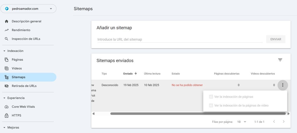 Cómo borrar un sitemap